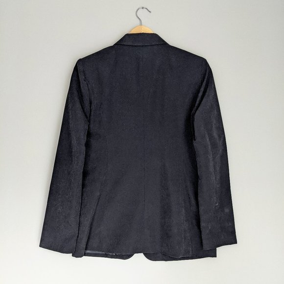 NWT Jessica Black Boxy Blazer Sueded Texture - Picture 3 of 9